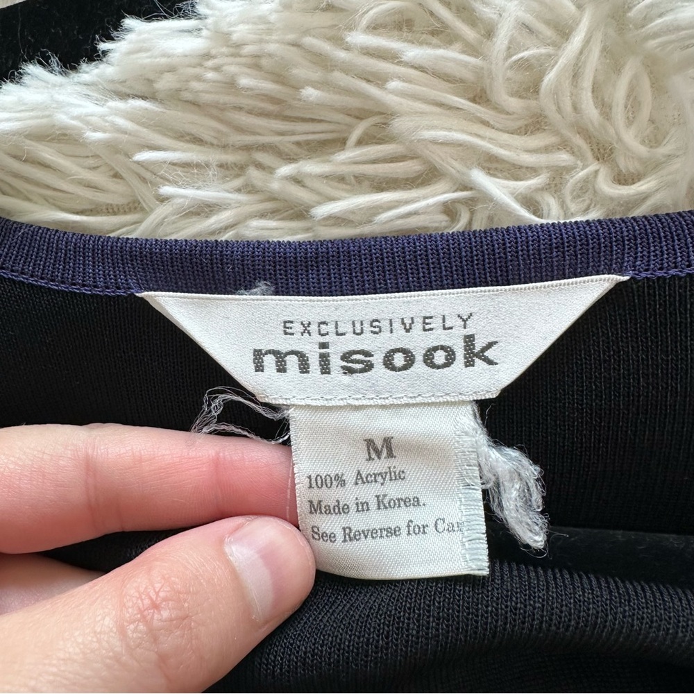 Misook Button Front Cardigan Size Medium - Picture 4 of 6